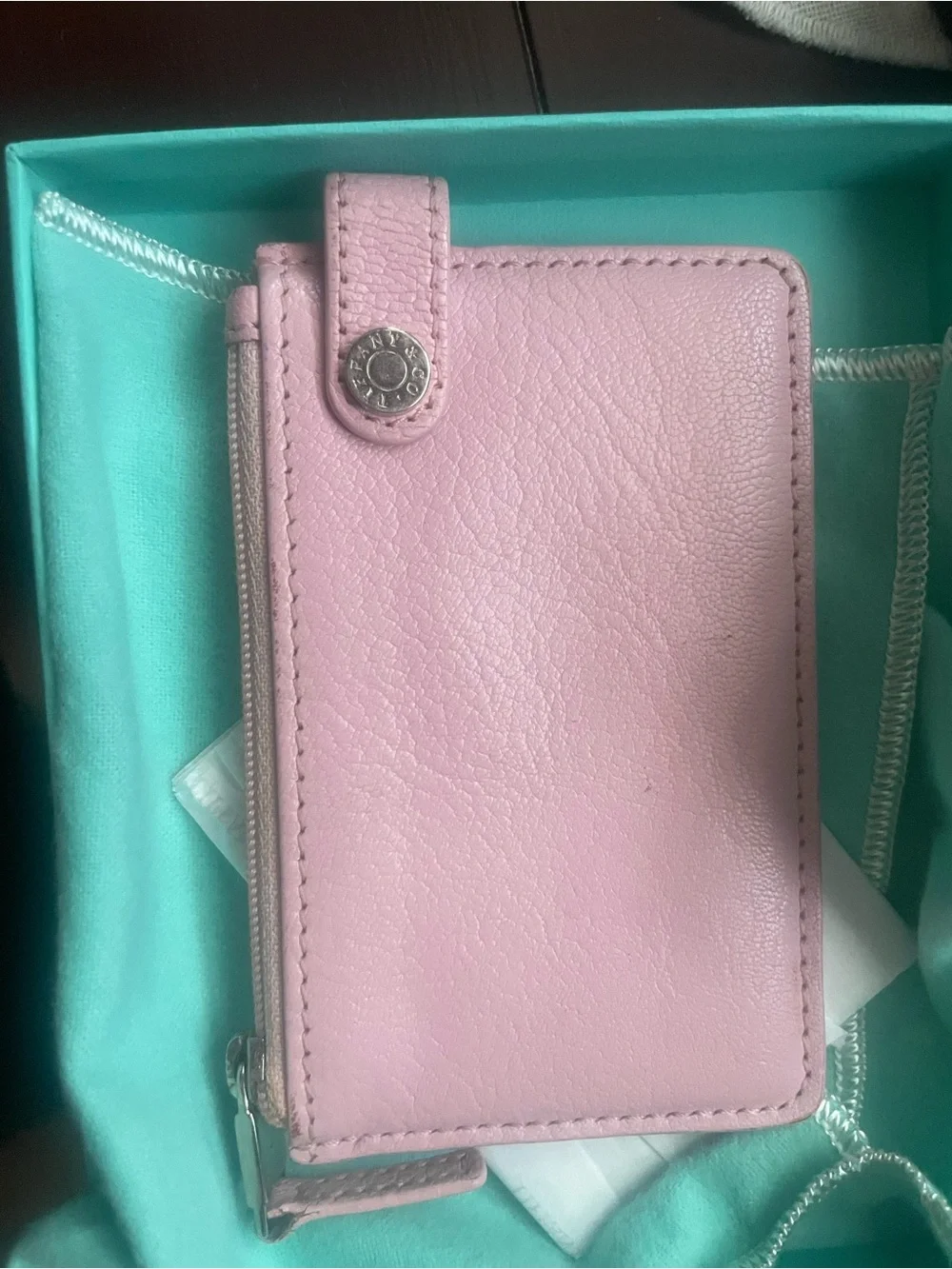 Tiffany & Co. Signature Turquoise Microfiber Pouch